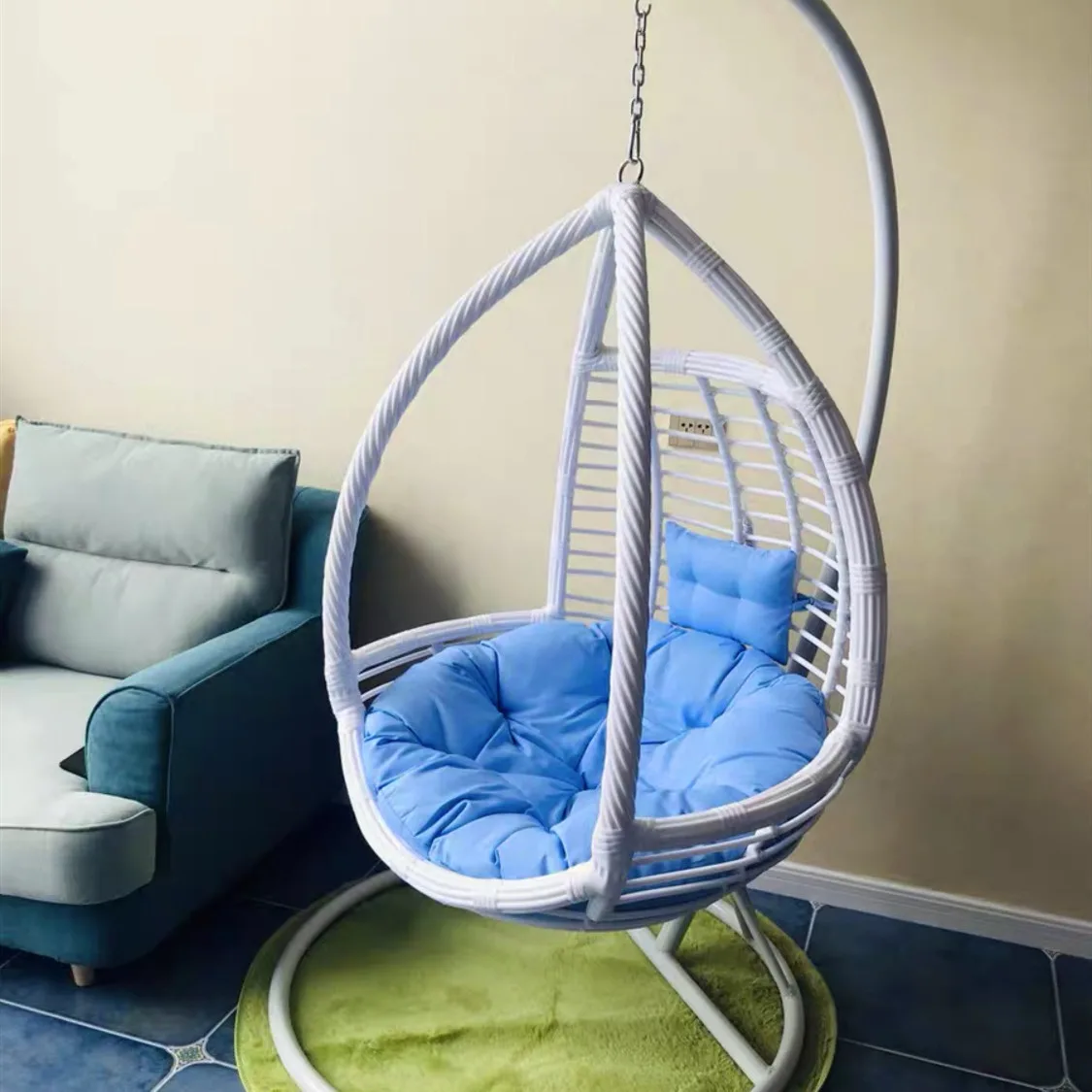 Spider Plant Hanging - เก้าอี้แขวนหวาย เก้าอี้เปลญวนสำหรับบ้าน เก้าอี้แขวนสำหรับระเบียงในร่มและกลางแจ้ง เก้าอี้แขวนโรแมนติกสำหรับปลูกต้นไม้แบบสไปเดอร์ เก้าอี้ชิงช้าสำหรับผู้ใหญ่ เปลญวนพักผ่อน